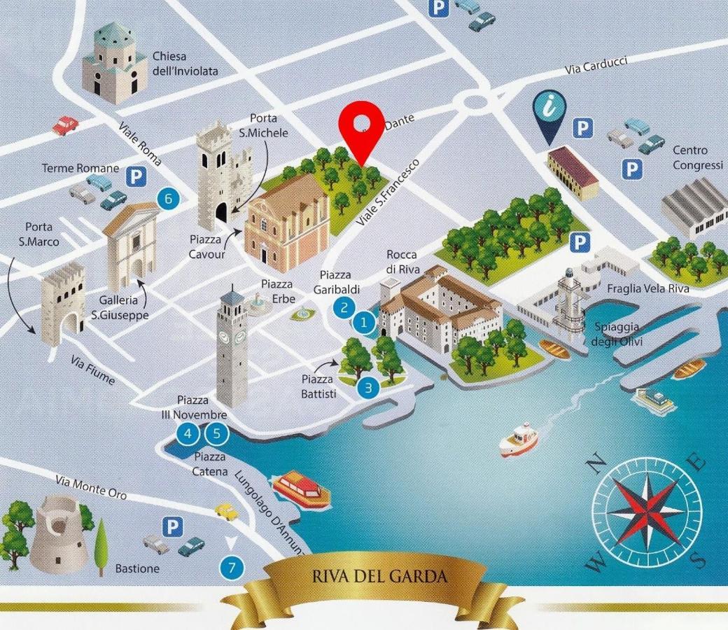 Hotel Giardino Verdi Riva del Garda Luaran gambar